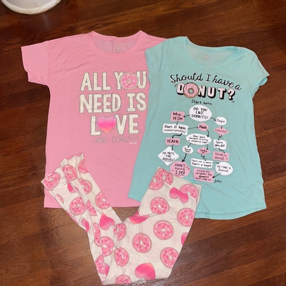 Justice Other - Girls Justice Pajama Set 3 Piece Outfit Size 18